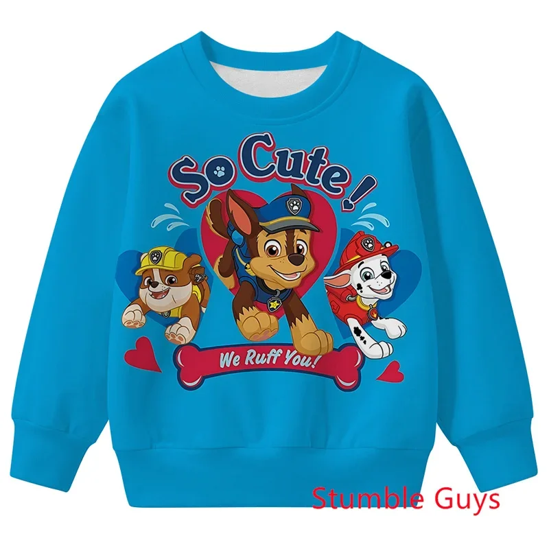 أطفال باو باترول ربيع الخريف أنيمي هوديي البلوز الكرتون بنين بنات خفيفة الوزن مريحة ملابس كاجوال #1