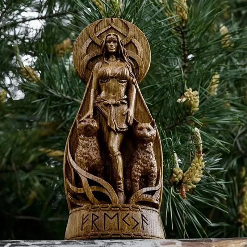

Freya Goddess Resin Statue, Decorative Handicraft for Home, Garden, and Desktop Decoration Статуэтки Из Дерева