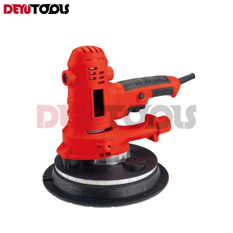 180mm Electric Drywall Sander Machine 1250W Wall Polishing grinding Machine with LED Vacuum Handheld Wall Floor