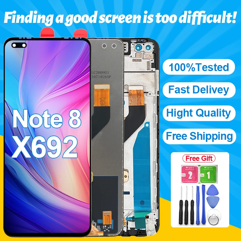 For Infinix Note 8i  LCD Display Touch Screen Assembly For Infinix Note 8 X692 Infinix Note8 LCD Parts