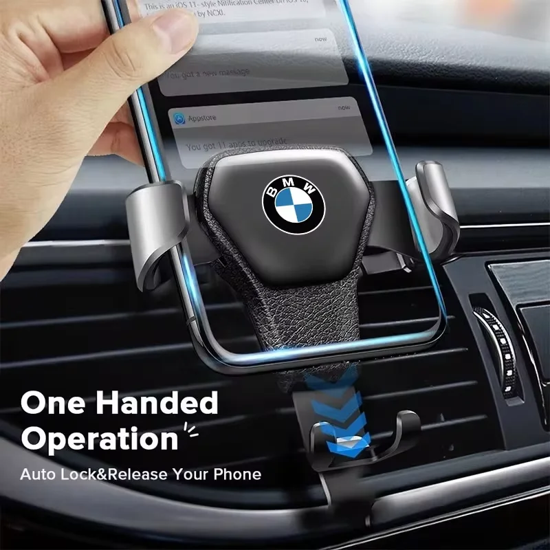 Gravity Auto Phone Holder Car Air Vent Clip Mount Support For BMW X1 X2 X3 X5 X4 X6 X7 G30 G20 G32 G11 G12 F40 F30 F20 F10 F34