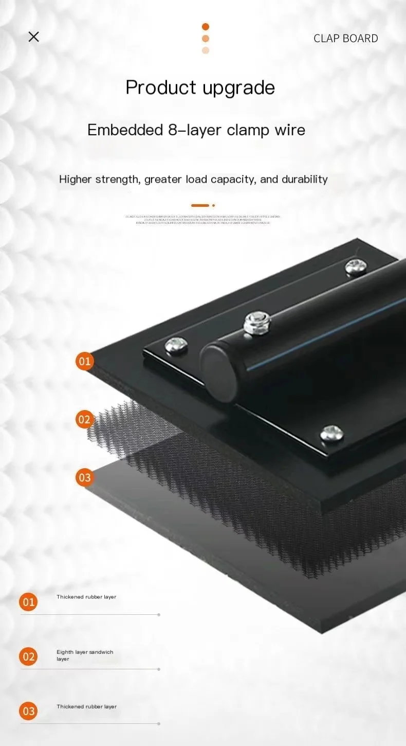 2023 Tile tapping board for laying tiling tools, large-sized thickened rubber tapping board, decoration artifact, new rubber