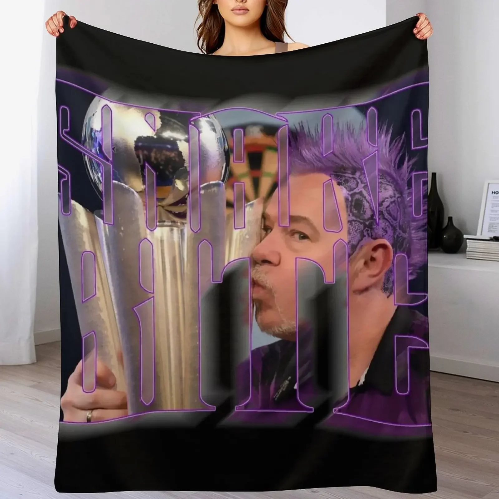 

Snakebite Peter Wright darts Throw Blanket Beautifuls Personalized Gift Single Kid'S Blankets