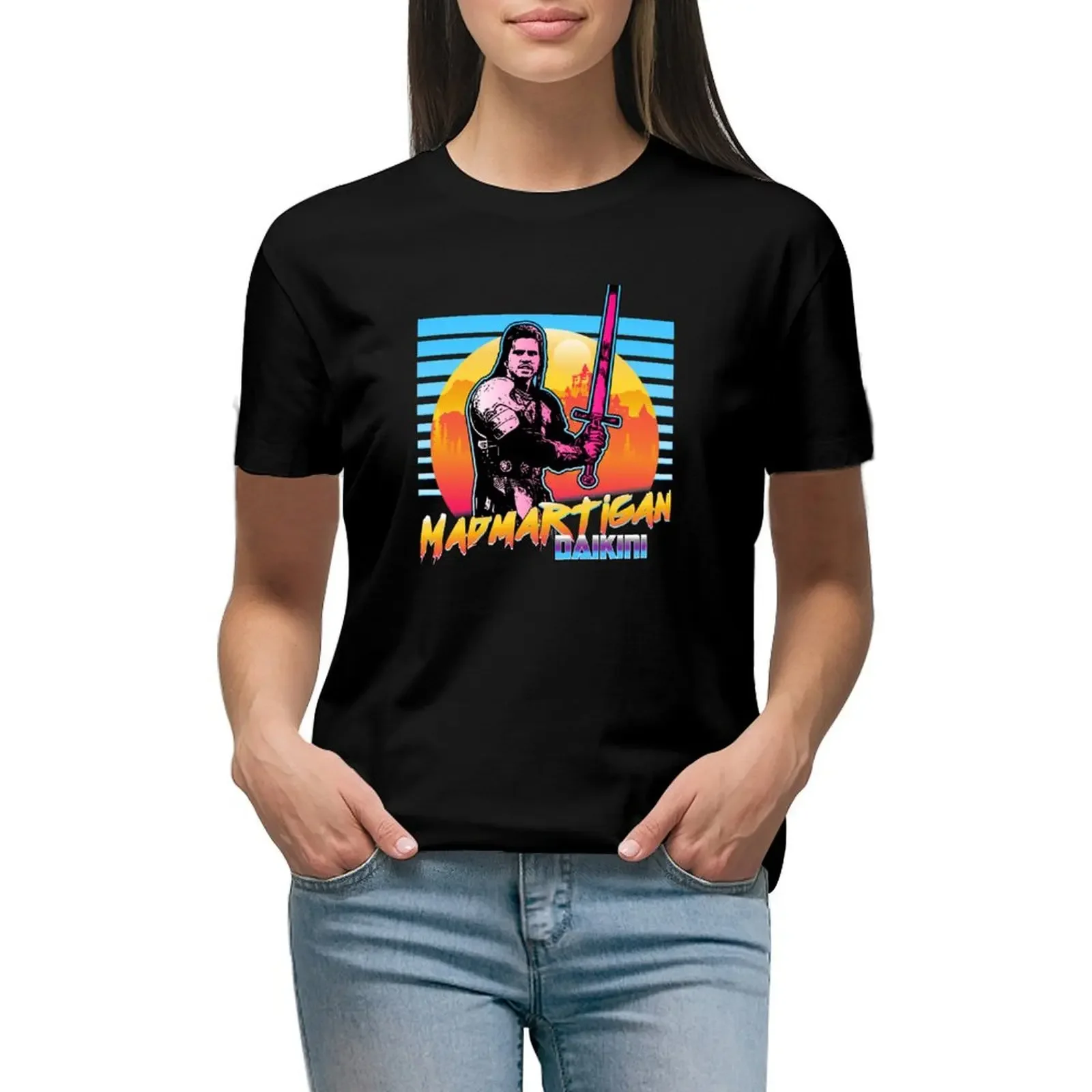 

Madmartigan Daikini - Outrun Style T-Shirt tops quick drying hippie clothes oversized t shirts for Women