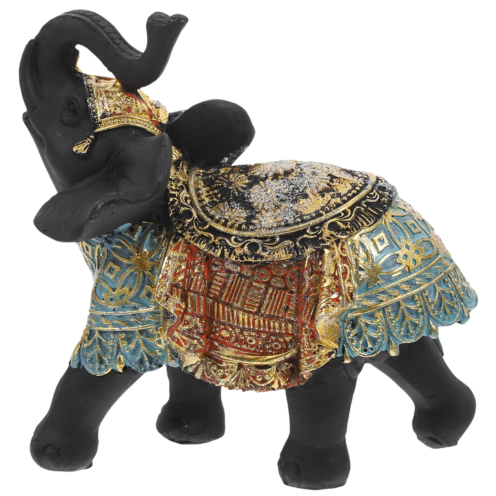 

Resin Elephant Statue Figurine Home Office Garden Decor Small Size Detailed Craftsmanship Durability Practicality Gifts