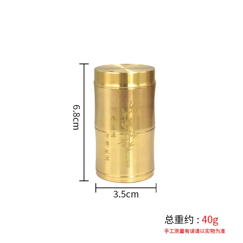 Brass Holder Household Portable High-end Toothpick Container Box Bedroom Restaurant Living Room Dustproof Drop-resista