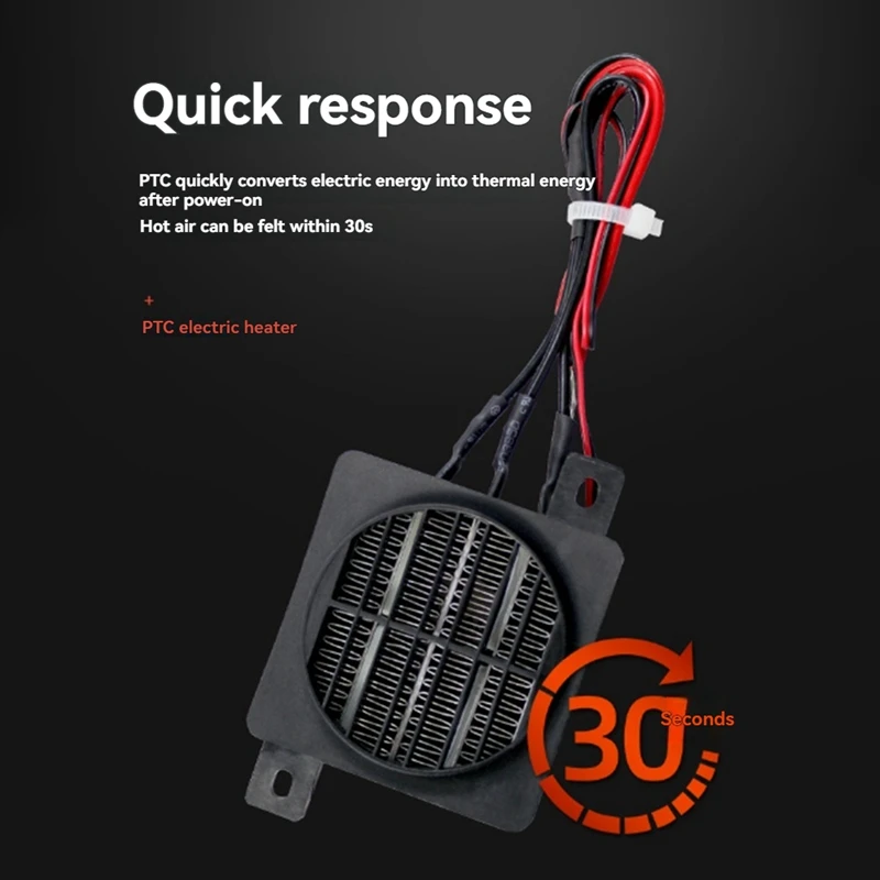 BAAY PTC Aquecedor de temperatura constante Tipo condutor com aquecedor de isolamento de ventilador de alta tensão 220V