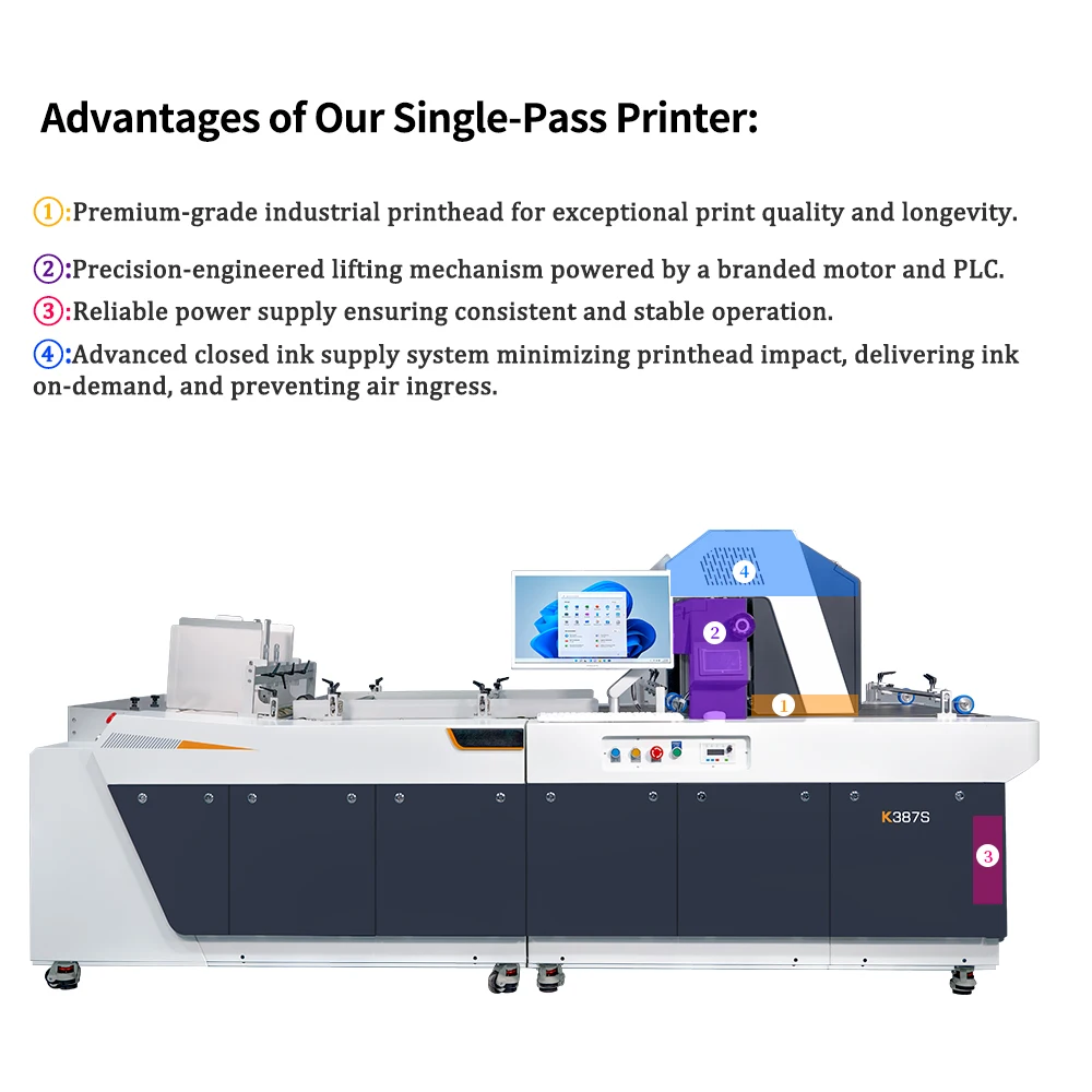 High Resolution Colorful Paper Bags Printing Machine FI-1000 Digital Paper Bag Machine Single Pass Printer view 3