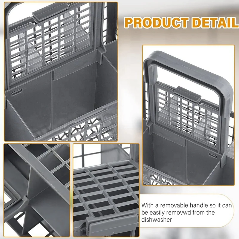 ABNO-cesta para cubiertos para lavavajillas (9,64 X 5,31 X 5 pulgadas) para Whirlpool, Samsung, Maytag, Kitchenaid,Kenmore