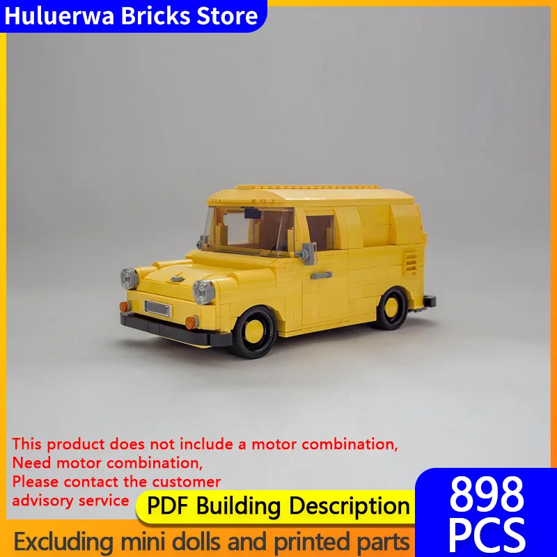 

Speed Racing Car Model MOC Building Bricks Fridolin Small Van Type Car Modular Technology Children Holiday Gifts Assemble Toys