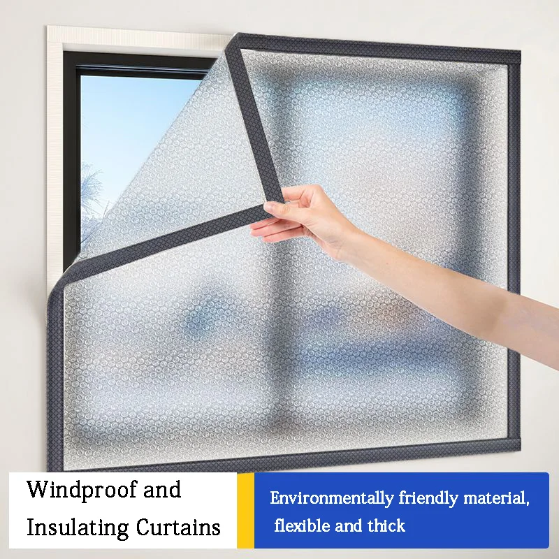 Thickened Anti Cold and Windproof, Double-Layer Bubble Wrap Insulation Film, Suitable for Sealing Bedroom Windows, Customizable