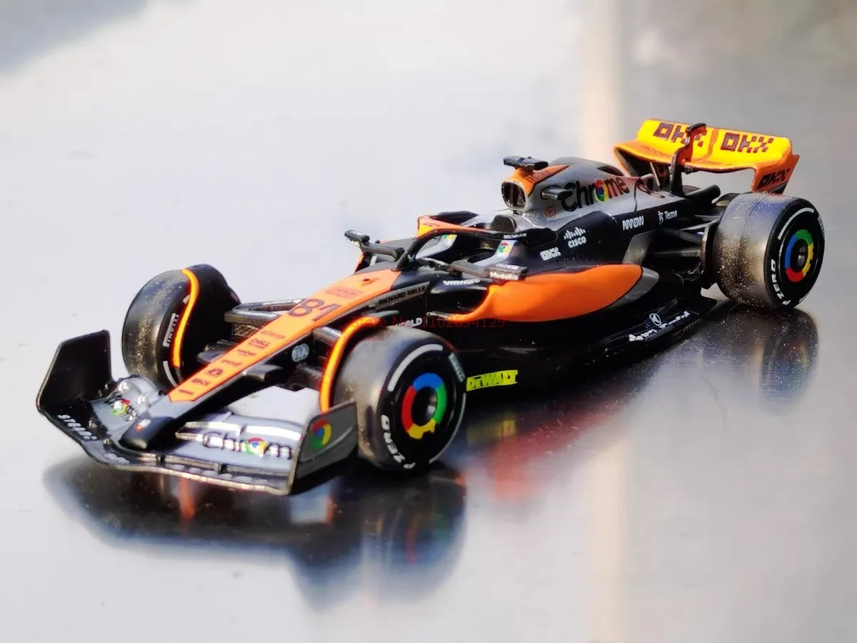 Bburago 1:43 F1 Mclaren Mcl60 #4 Lando Norris #81 Oscar Piastri Formula Racing Alloy Model Toys For Adult Collectible Gifts