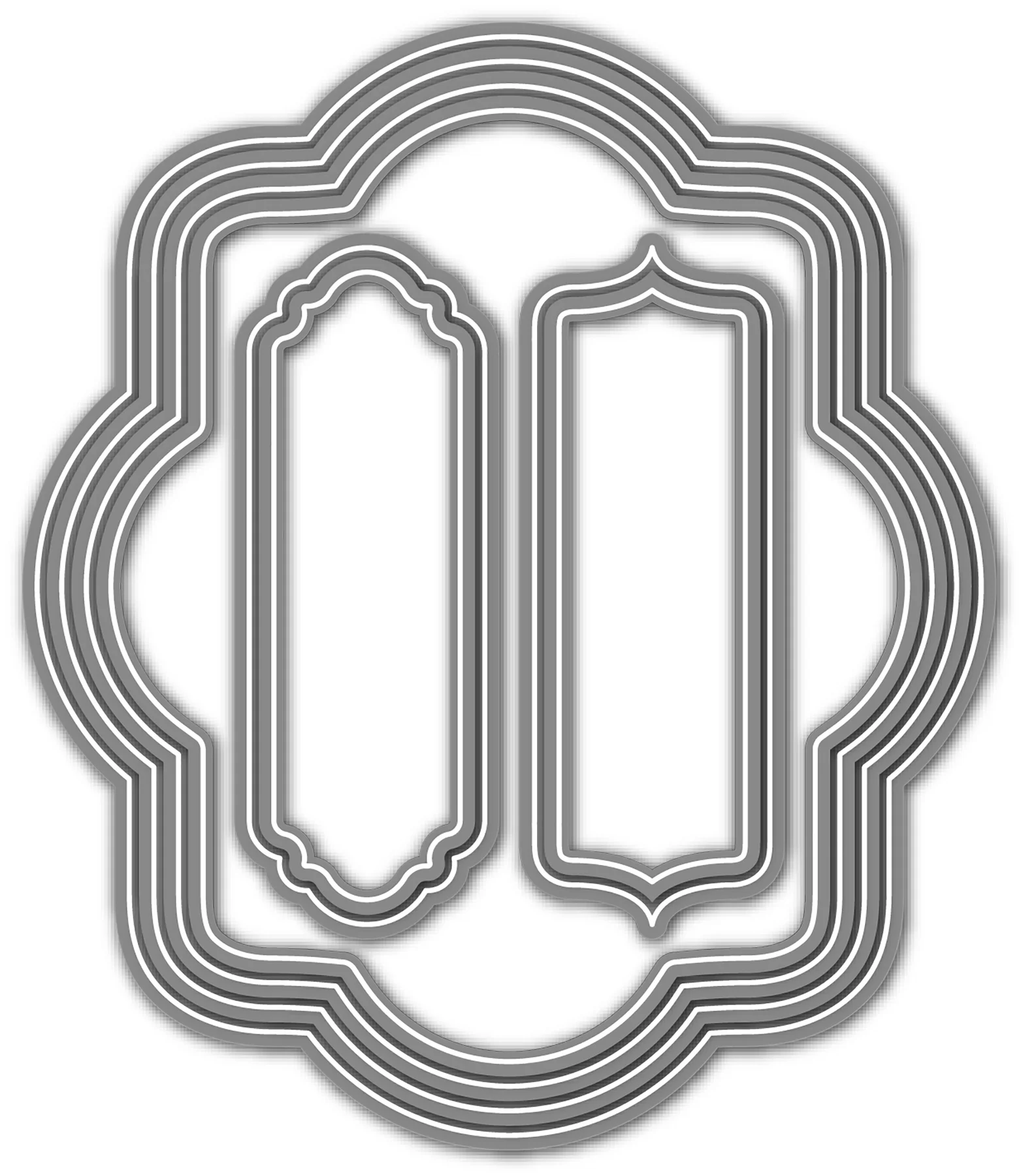 

2025 New Rectangle Frame Metal Cutting Dies DIY Scrapbook Embossed Handcraft Paper Card Album Craft Template Supplies Decoration