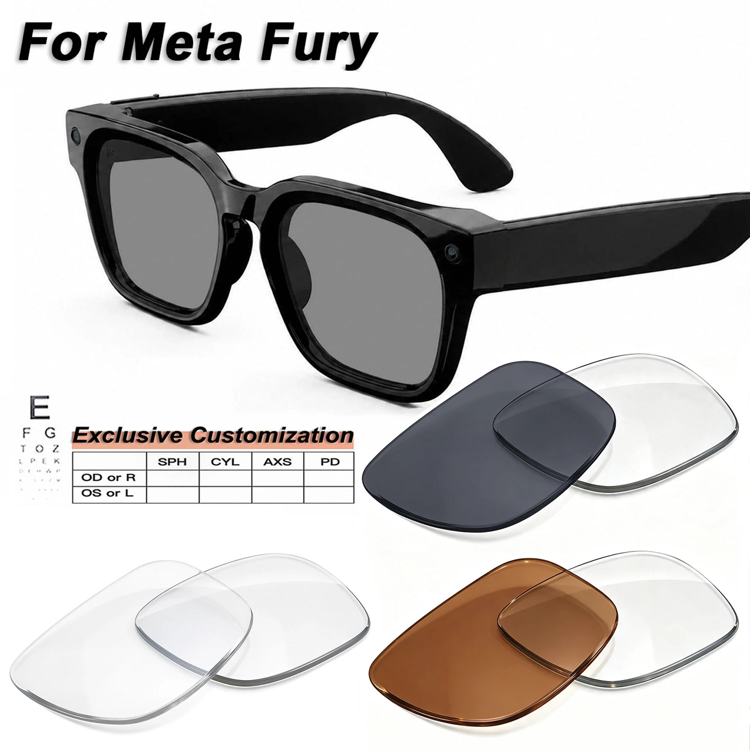meta-fury-51mm-aiスマートグラス用交換レンズ-近視-遠視-乱視用カスタム調光処方レンズ