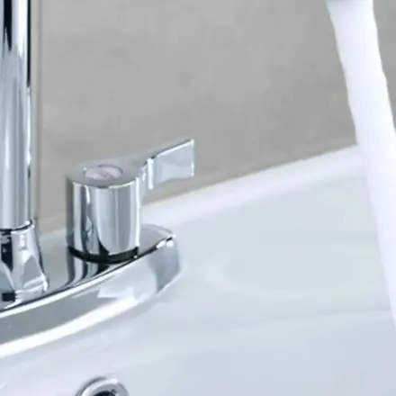Bathroom Sink Mixer Handle Mixer Tap Home Improvement Holes Copper Material Unique Ele Shape Design Bathroom Sink