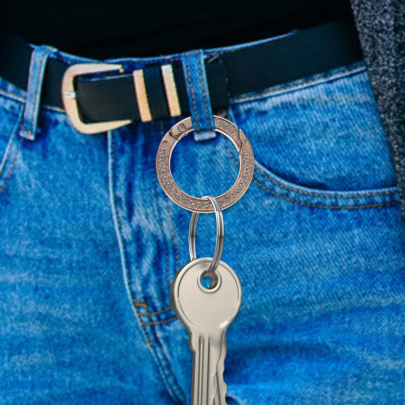 

10 Pcs Connection Buckles Metal Round Rings for Reusable Buckle Purse Dog Collar Backpack Luggage Reusable Buckles Craft
