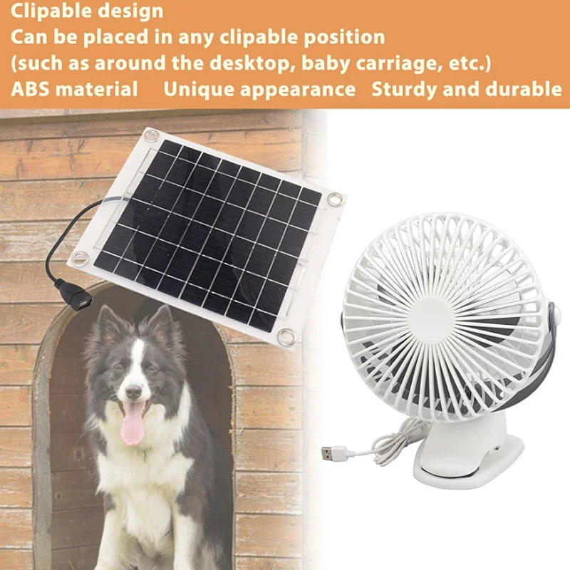 30W Solar Exhaust Fan Mini Ventilator Solar Panel Powered Fan Air Extractor Car Greenhouse Window Radiator For Dog Chicken House