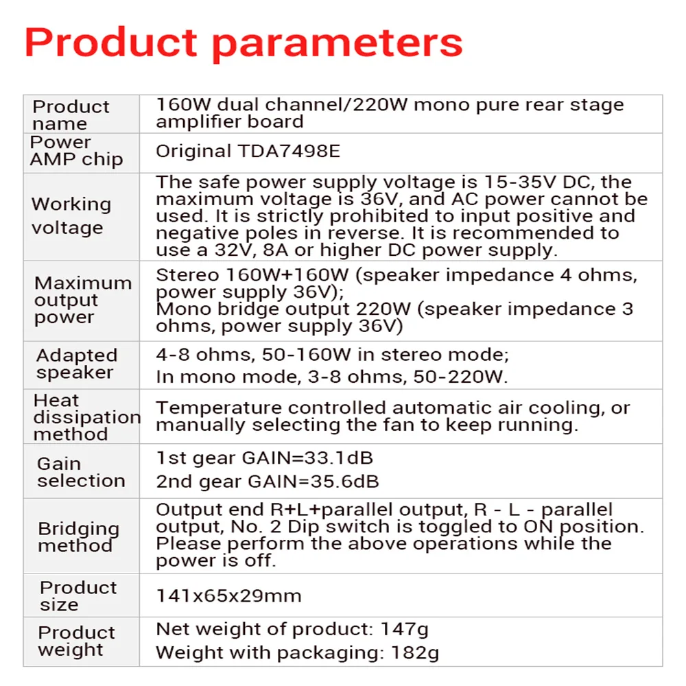 DC15-35V ZK-1602 чистая задняя цифровая плата усилителя 160 Вт * 160 Вт двухканальная Hi-Fi стерео/220 Вт моно чип TDA7498E с охлаждающим вентилятором