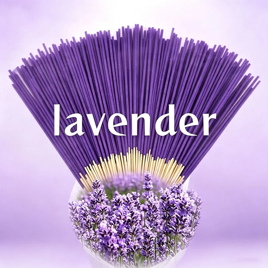 Mysterious Lavender Bamboo Incense Sticks, New Scented Incense Sticks, Incense Rods, for use during reading, meditation, and tea