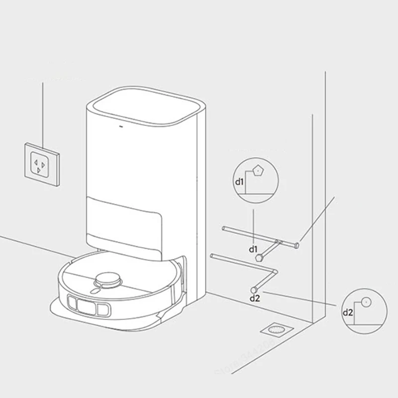 XIAOMI MIJIA OMNI 2 Robô Vácuo Tudo em Um, Sistema Automático de Drenagem de Água, 2.0 Device Spare Parts Pack, Acessórios, Tudo em Um