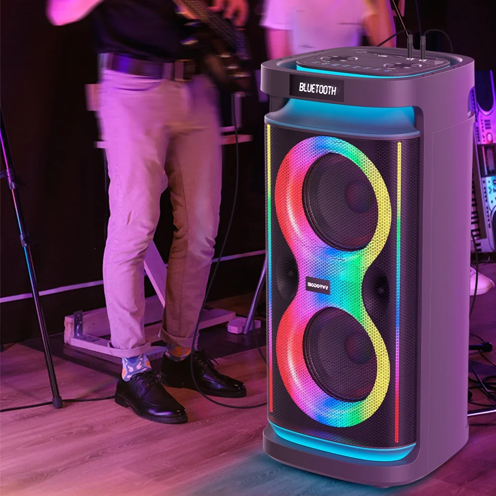 

Modorwy TWS Double 6.5 Inch Wireless Box New Outdoor Waterproof Product For Gaming & Party Karaoke Outdoor Waterproof Speakers