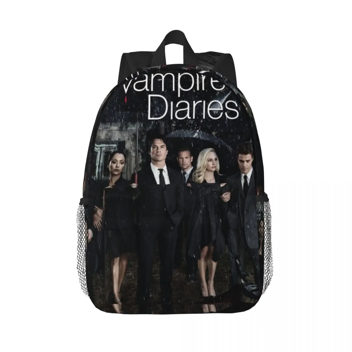 Hot TV The Vampire Diaries Printed Lightweight Casual Schoolbag For School, Outdoor, Shopping, Office 15inch