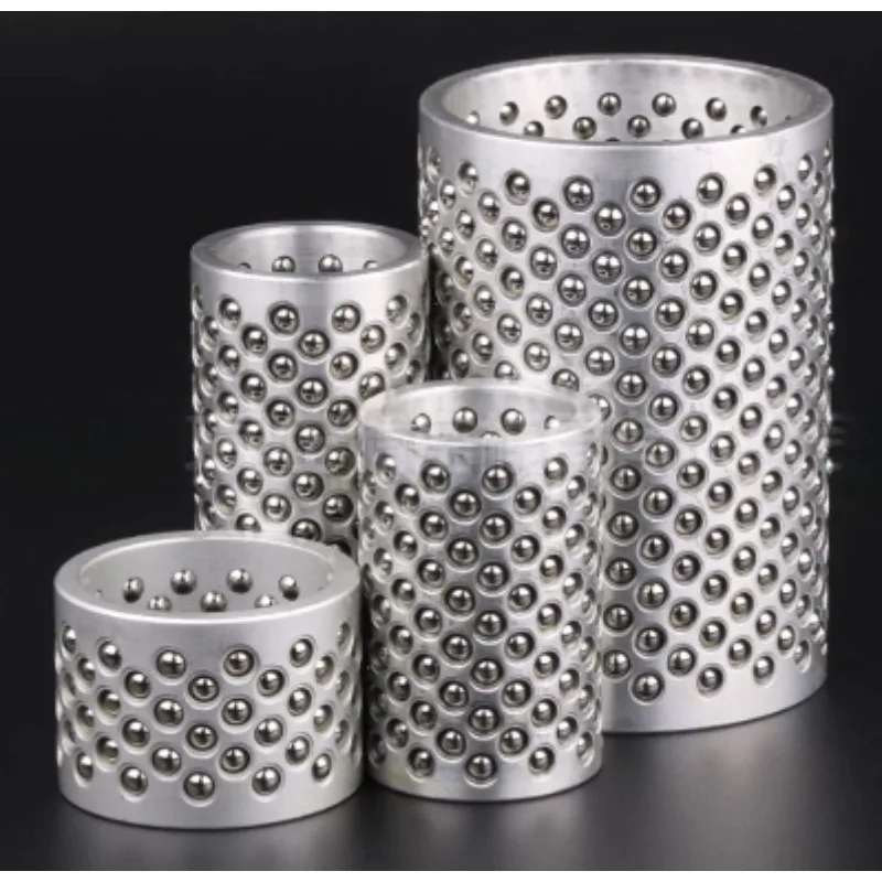 

2 Pieces of Aluminum Alloy Ball Sleeve Stamping Die Accessories ID16MM To ID60MM Cage Guide Steel Sleeve Copper
