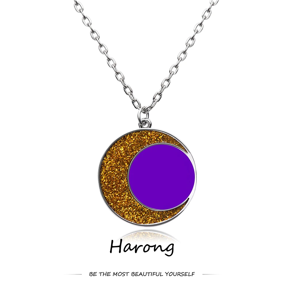 Harong The Owl House Moon Pendant Necklace Anime Crescent Beautiful Necklaces New Cartoon Cosplay Jewelry for Women Men Fans