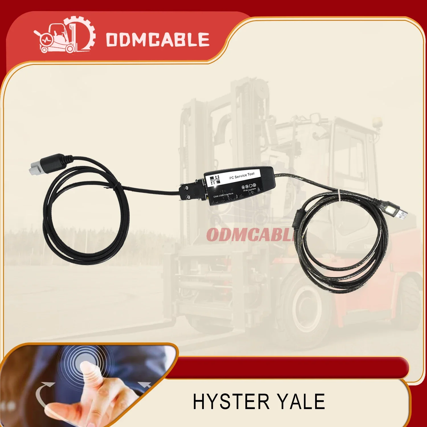 Usb adapter cable Hyster Yale Forklift Auto Diagnostic Scanner For Yale Hyster Pc Service Tool Ifak Can