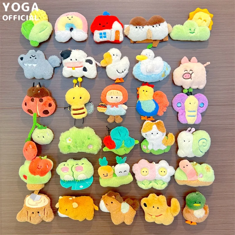 30pcs Genuine Pulling Out A Childhood Series Plush Doll Refrigerator Sticker mystery box Blind Bag Doll Cartoon Backpack Gifts