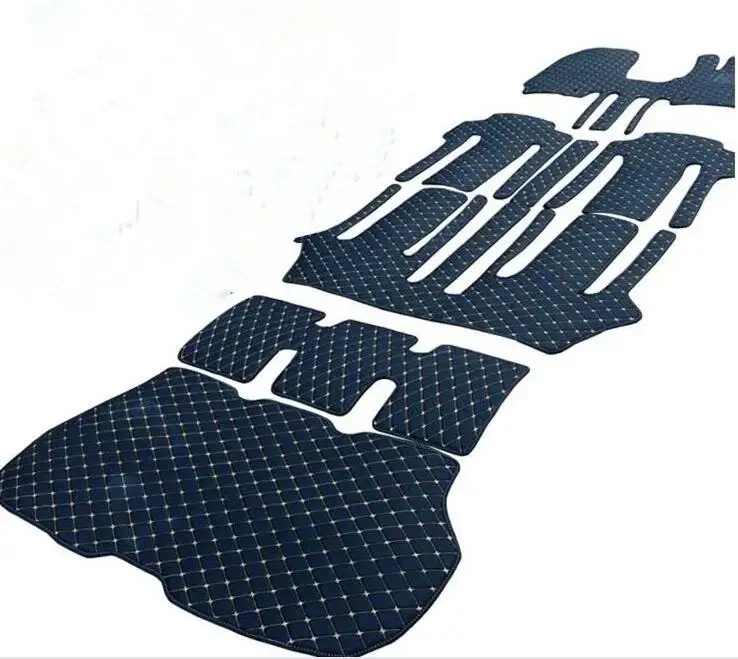 

Полный комплект автомобильных ковриков + коврик в багажник для Nissan Serena C27 2022-2017 7, 8 мест, водонепроницаемые ковры, коврики