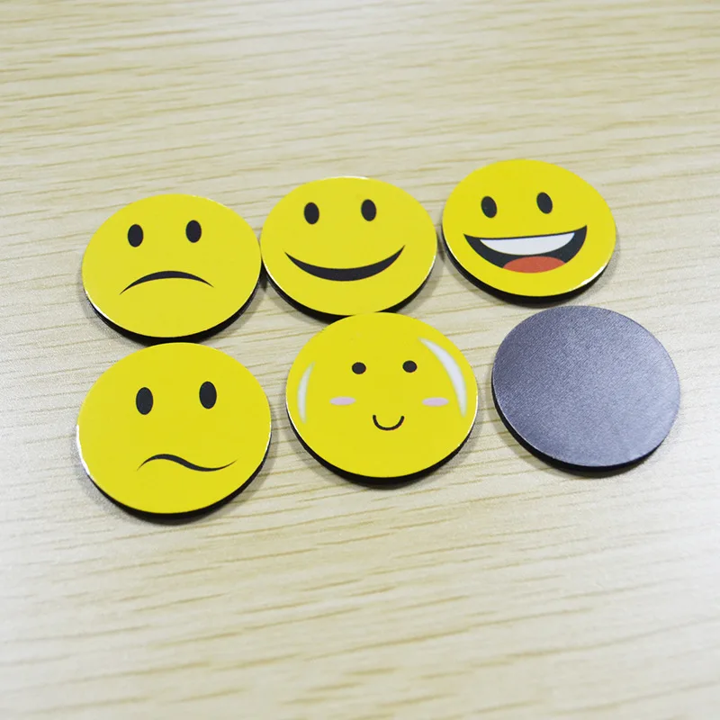 30MM Emoji Soft Magnetic Fridge Magnets Reward Praise Markers Whiteboard Progress Indicator Smiley Magnet Stickers - Image 4