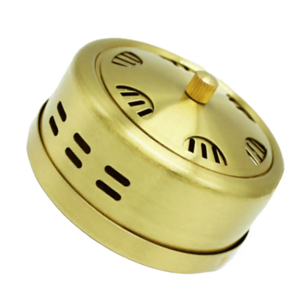 

Round Copper Moxibustion Box Gentle Calming Effect Pain Relief Suitable for Adult and Old Man Pain Moxibustion Box