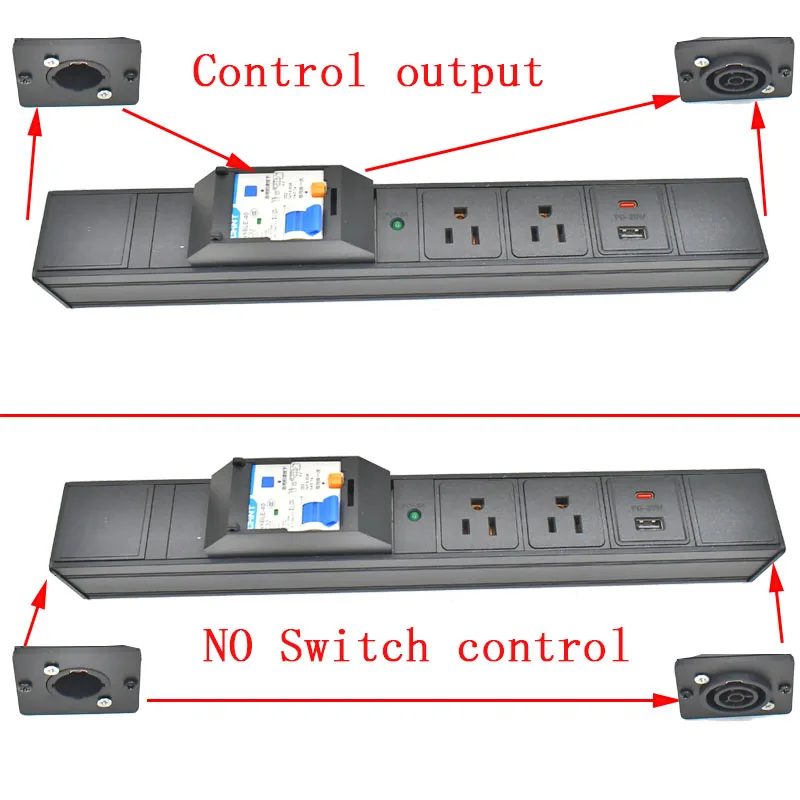 STRIDER RUI NAC3FPX NAC3MPX  20A Short circuit switch PD 20W Automatic recognition of fast charging US output socket