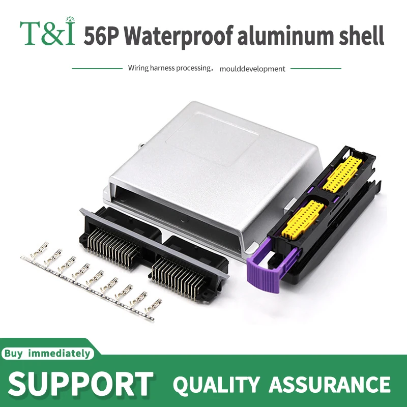 

ECU shell car 56-pin aluminum shell IP67 waterproof 211PL562L0011 211PC562S0009 oil to gas computer board DJ627-1.5A connector