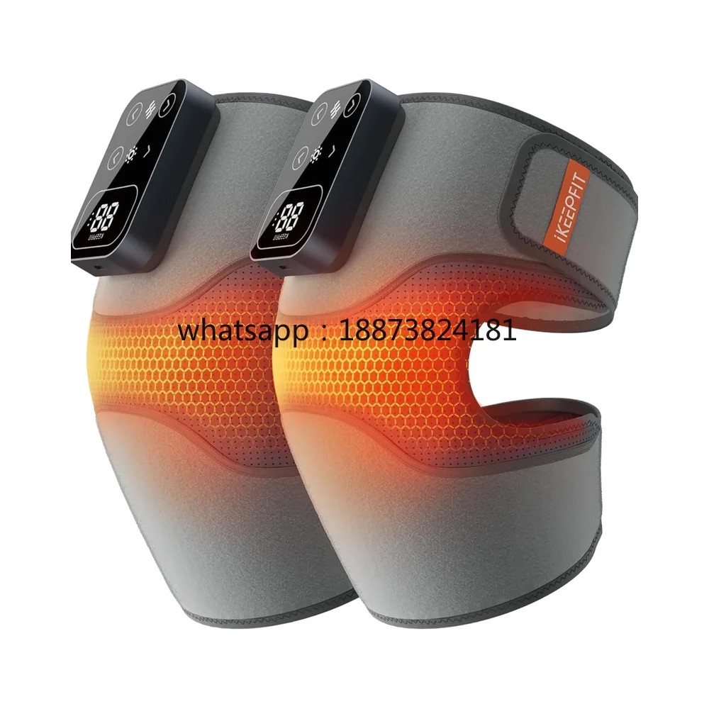 Cordless Knee Massager MAXwarm 4.0[2025 Upgraded] Electric Heated Knee Brace 5 Heat Levels 3 Massage Modes Pain Re fast shippi