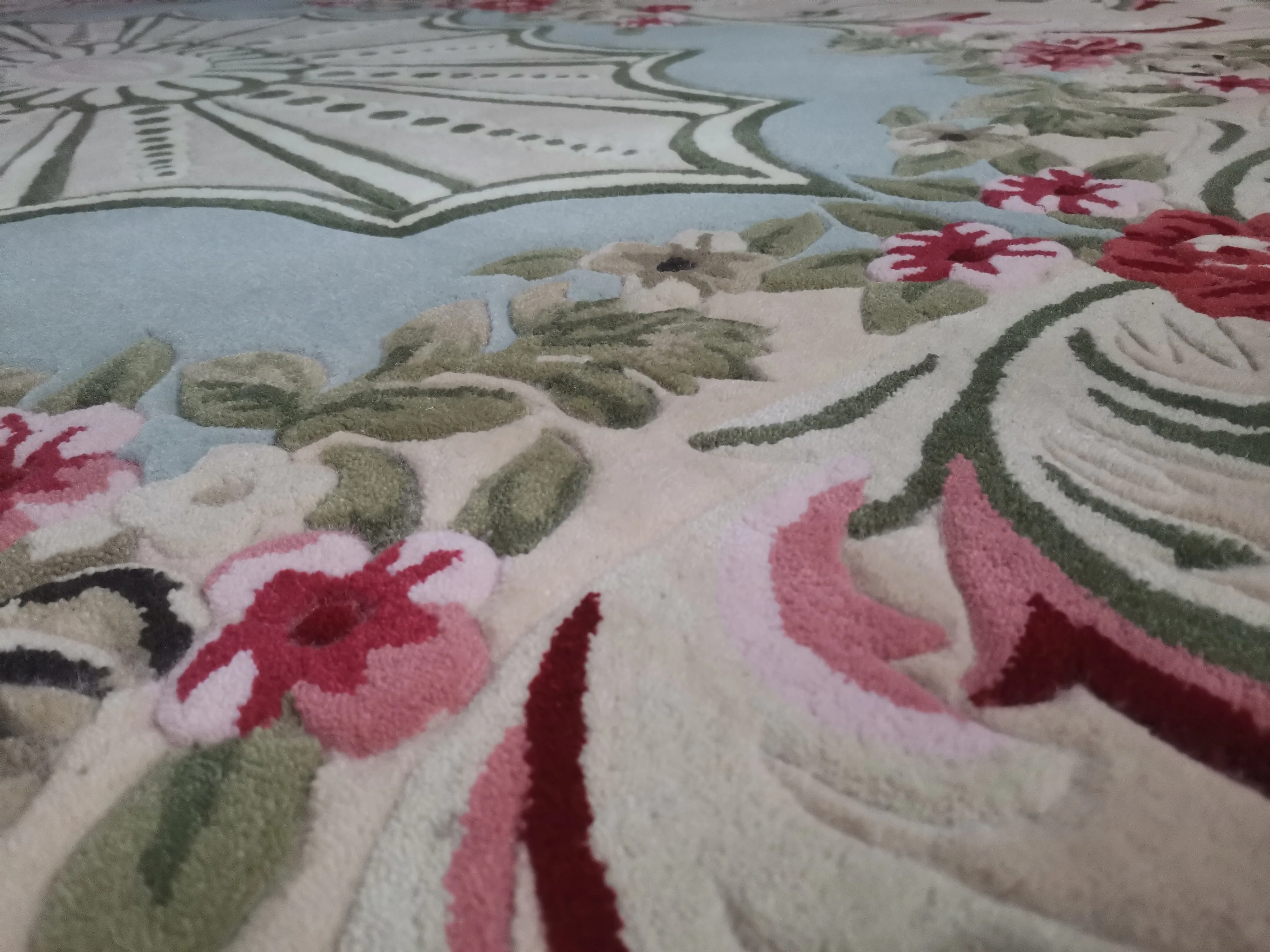 Handmade Modern Brief Fashion Flower Carpet - Living Room Coffee Table Sofa Window Doormat - Decorative Floor Mat