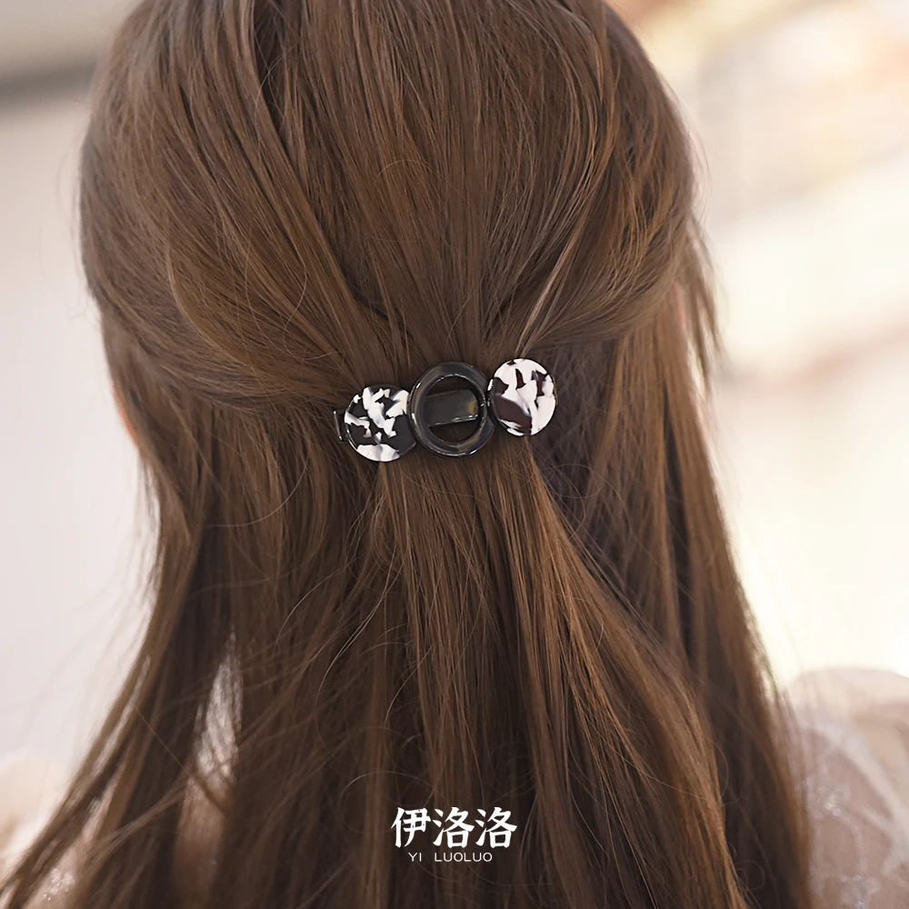 Women Headwear Small Size Girl Hairwear Cute Hair Clip Vintage Hair Barrette Acetate Fashion Hair Accessories For Women