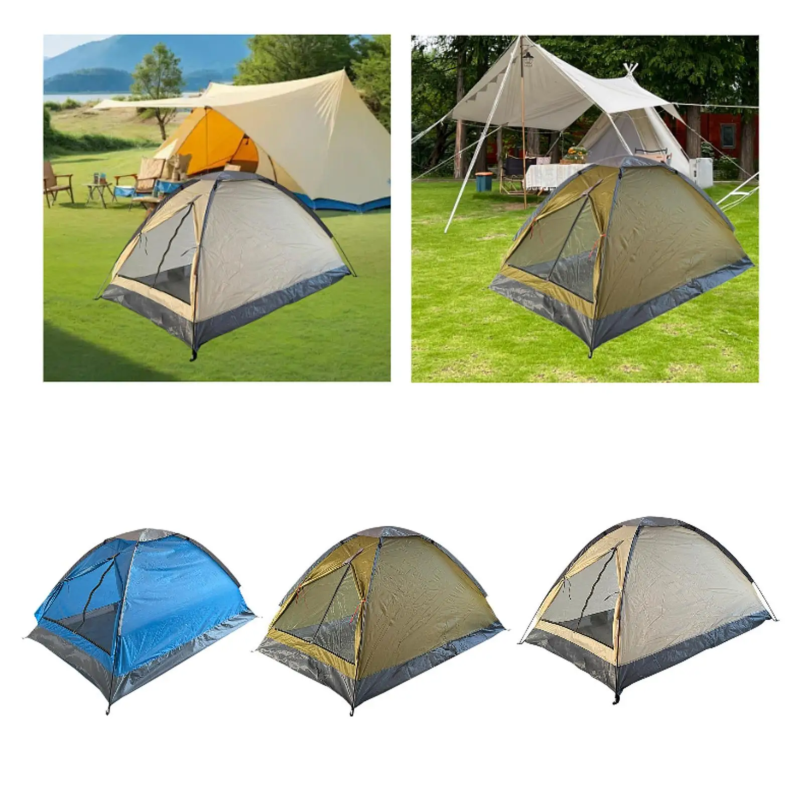 

Two Person Camping Tent Outdoor Tent for Outdoor Activities Garden Traveling