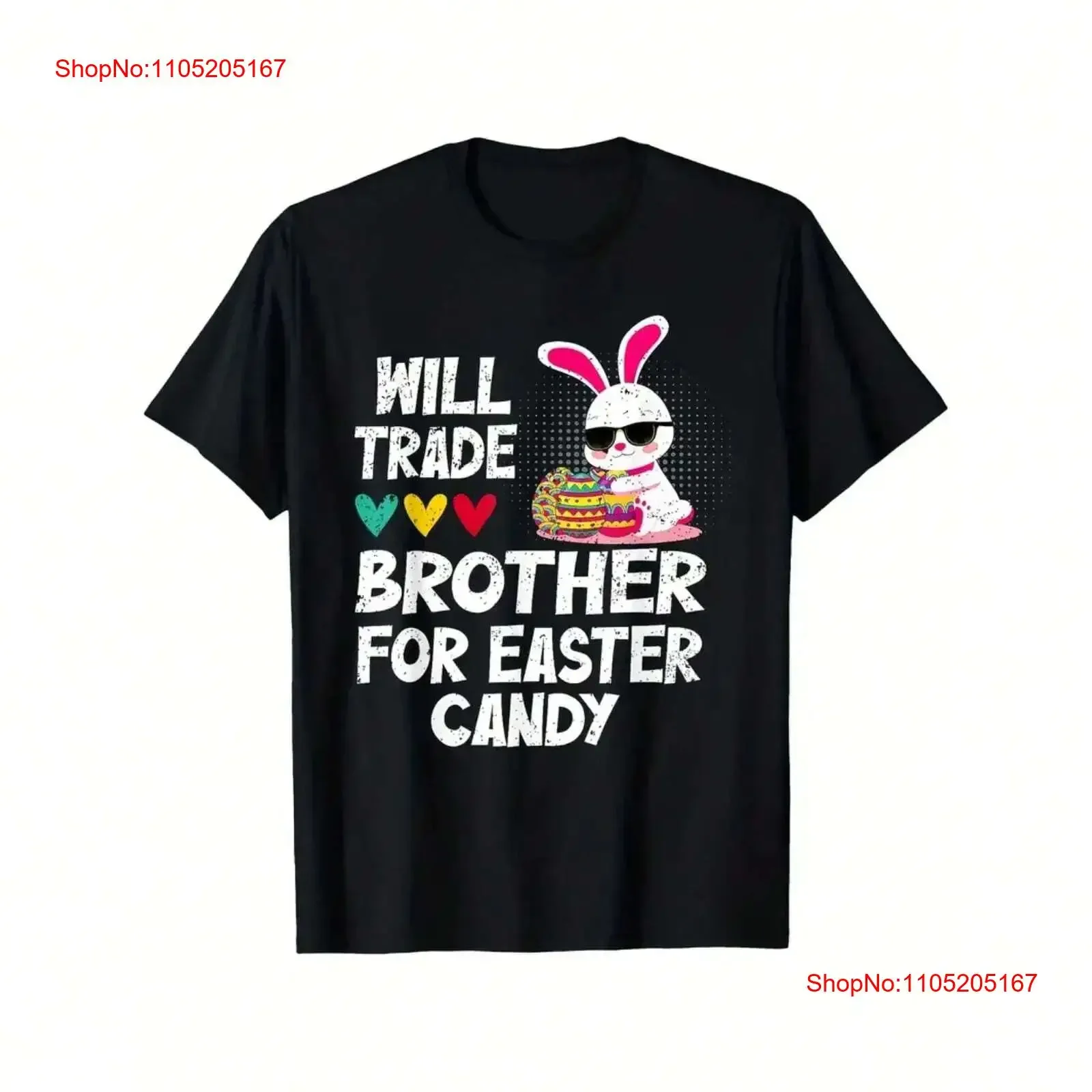 

Ladies' Easter bunny pattern T shirt casual style print energetic short sleeves vintage Washed Stretched Casual