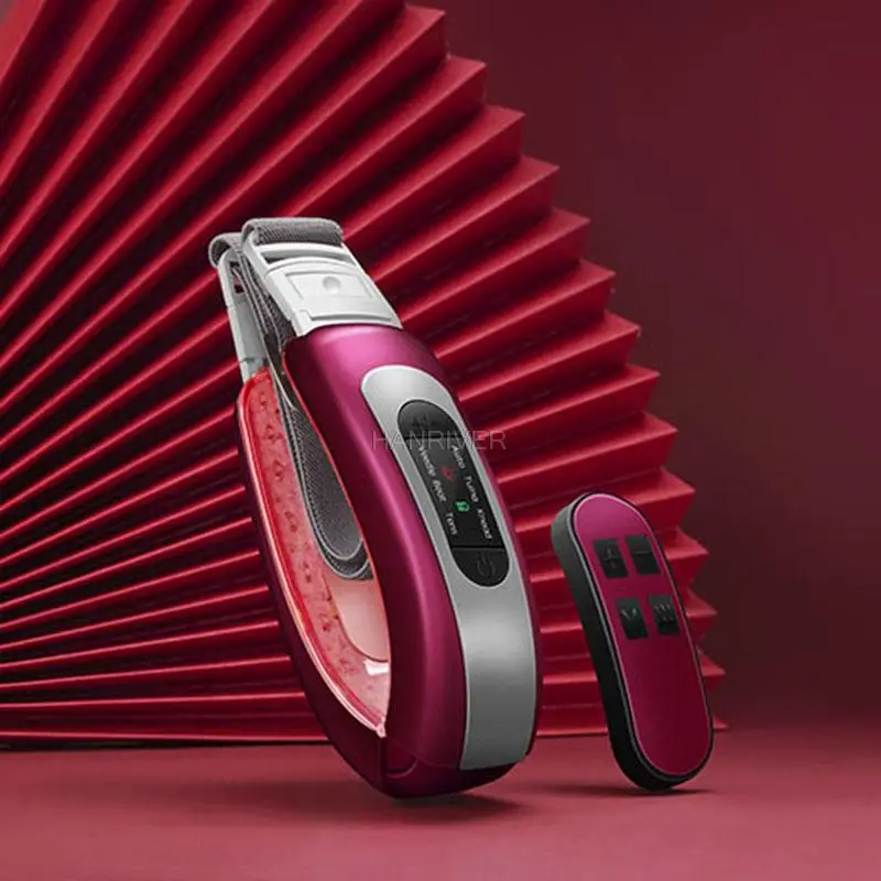 Instrumento de massagem facial micro-corrente ferramenta de emagrecimento facial vermelho azul beleza instrumento de cuidados com a pele