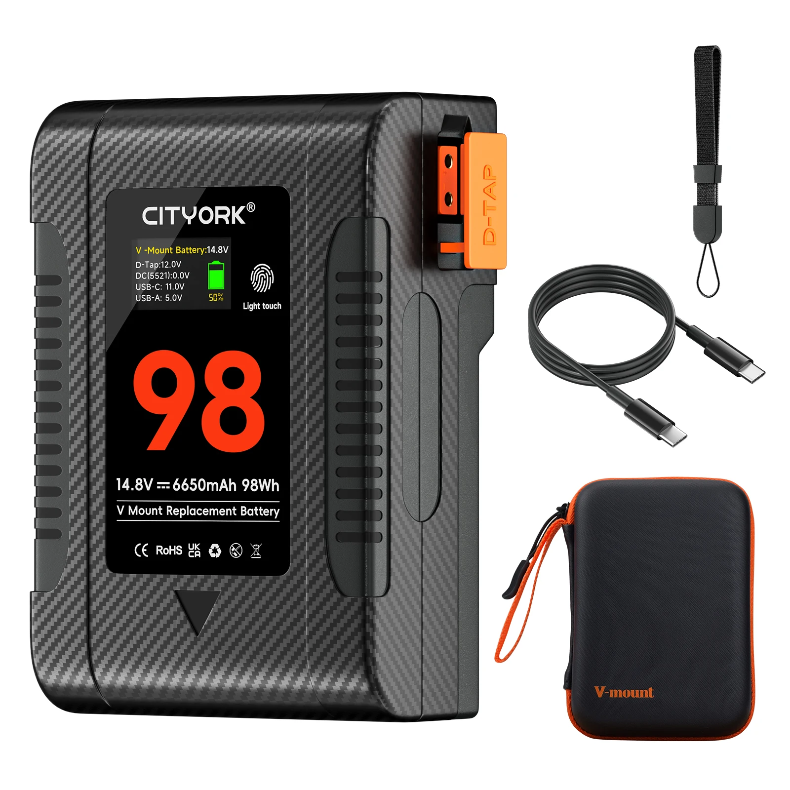 BP-229 V Mount Battery V Lock BP Portable Bateria with PD 65W Fast