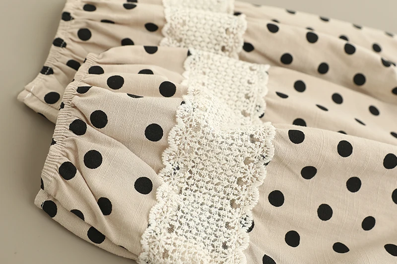 Spring New Japanese Vintage Flower Embroidery Polka Dot Patchwork Shirts Women Mori Girl Long Sleeve Casual Loose Blouse Tops