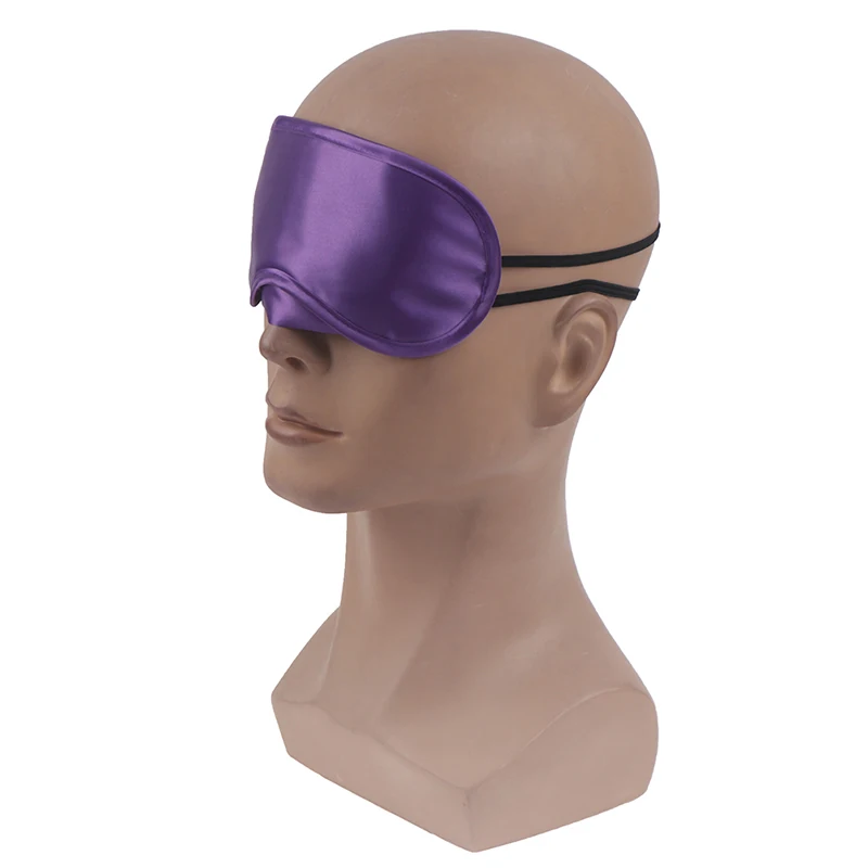 1PC Silk Eye Mask Eyeshade Cover Shade Soft Blindfold Travel Eyepatch Natural Sleeping Eye Patch Sleep Mask Women Men