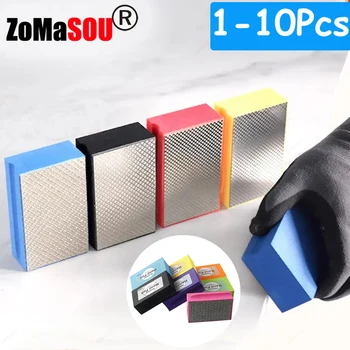 Nuevo 1-7 Uds almohadilla de pulido manual de diamante piedra mármol cerámica disco de lijado abrasivo azulejo vidrio herramientas pulidoras de bloque abrasivo