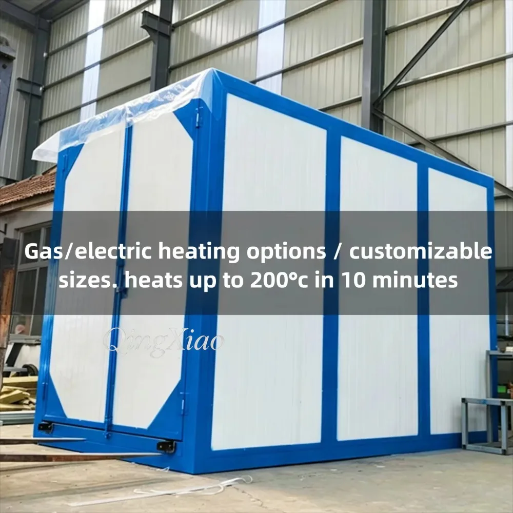 Electrostatic Powder Coating System Gas & Electric Heating Curing Oven High‑Temp Paint Booth Drying Oven Custom Size for Metal