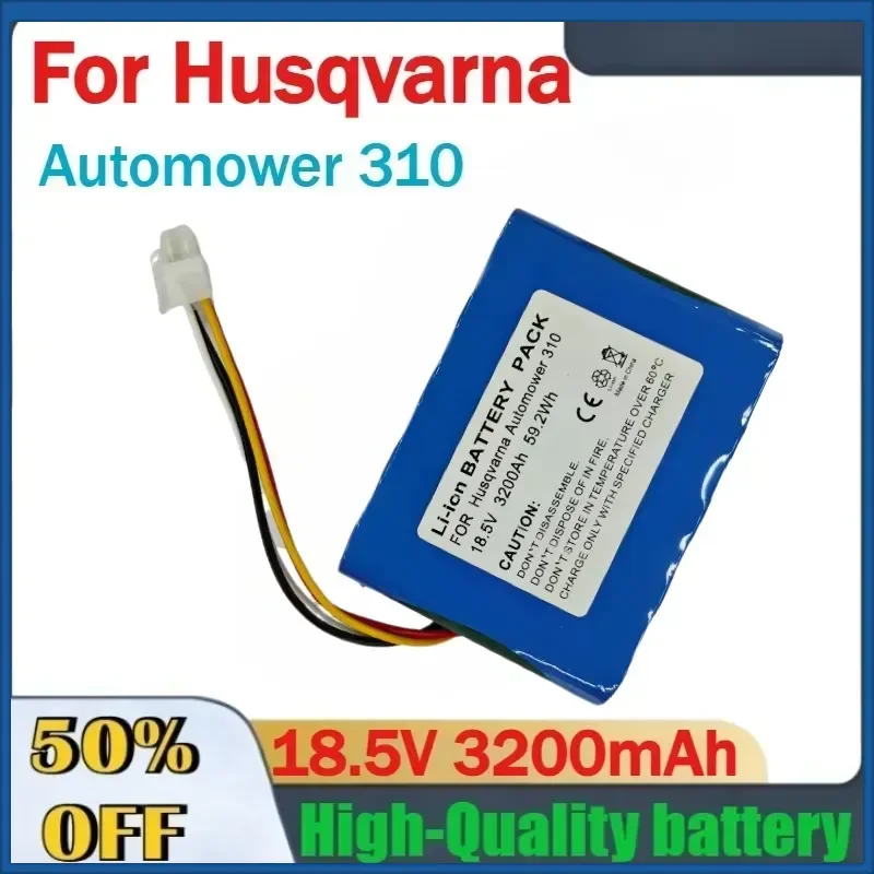 High-Quality 18.5V 3200mAh Rechargeable Li-Ion Battery for Husqvarna Automower 310 Batteries Fast Shipping