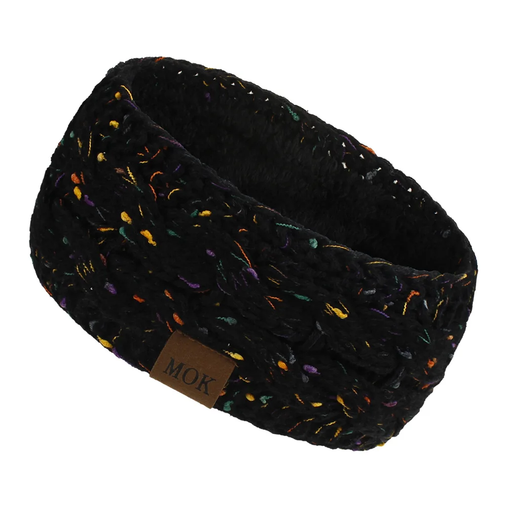 Neue Plüsch Stirnband Winter Warme Breite Elastische Haarband Feste Breite Turban Ohr Wärmer Haarband Weiche DIY Haar Zubehör Kopfbedeckungen – Detail 17