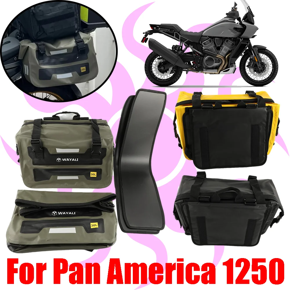 For Harley Pan America 1250 PA RA1250 S PA1250 Motorcycle Saddlebag Pannier Luggage Storage Bag Tail Seat Bag Waterproof Bag 60L