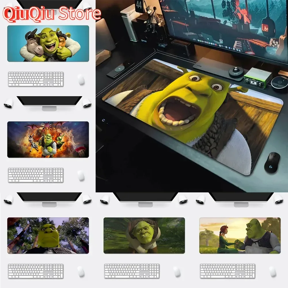 

Cartoon Funny Shreks Mousepad HD Printing Computer Gamers Locking Edge Non-slip Mouse Pad XXL90x40cm Keyboard PC Desk Pad